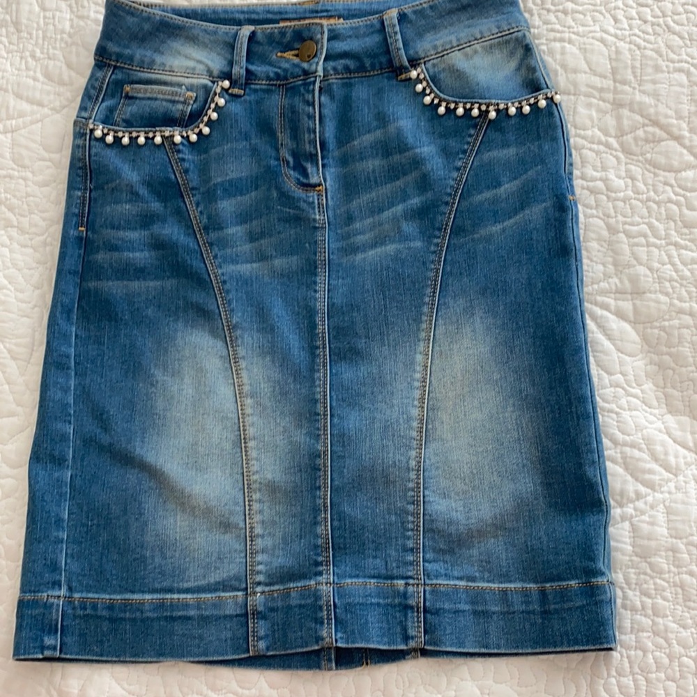Conbipel Italia denim mini skirt size 4